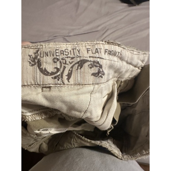 BKE Mens Khaki Chino Pants Tan Straight Leg Cotton Casual Trousers 32R - Picture 11 of 16